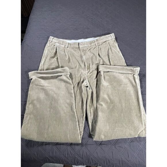 Nautica Rigger mens‎ classic fit roll cuff brown pants size 40x 31 (actual meas) - Picture 1 of 6